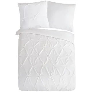 PURE luxury collection Bettwäsche Elegance weiß Polyester, B/L: ca. 135x200 cm - weiß