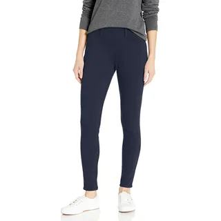 Amazon Essentials Damen Skinny Stretch Pull-on Knit Jegging Unterhose Not Applicable, Blau (Navy), (Herstellergröße: Medium SHORT)