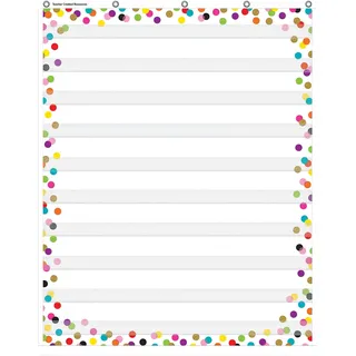 Confetti 10 Pocket Chart, 34" x 44"