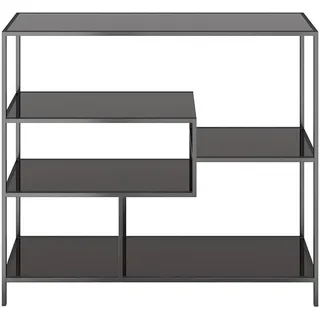 Kare Bücherregal 100 x 115 x 30 cm Schwarz