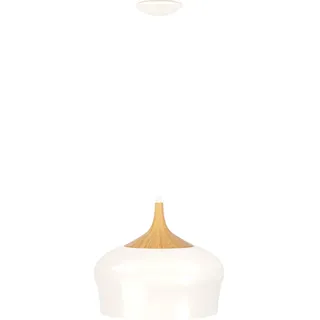 EGLO Obregon 1-flg. 35 cm rund creme eiche
