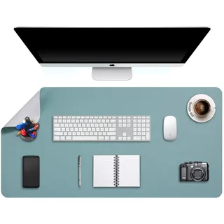 DOBAOJIA Große Schreibtischunterlage XXXXL, Schreibtischmatte, Desk Pad, Schreibtischschutz, Schreibblock, für Laptop/Tastatur/Maus, Doppelseitige Verwendung PU Leder Wasserdicht 120 x 60cm