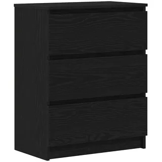 vidaXL Sideboard 60 x 76 x 35 cm Schwarz / Eichen-Optik