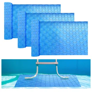 3 Stück Schwimmbadleitermatte 90x23cm, Schwimmbadleiter Matte, Schutzmatte Für Poolleiter, Poolunterlage Mit Rutschfester, Poolleitermatte Pool Leiter Matte, Anti Rutsch Leitermatte Für Schwimmbäder