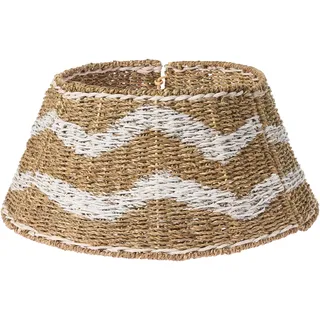 Beliani Weihnachtsbaumkragen HIVER Seegras Naturfarben 60 cm