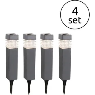 GLOBO Solarleuchte Kunststoff 38,5 cm grau 33269-4