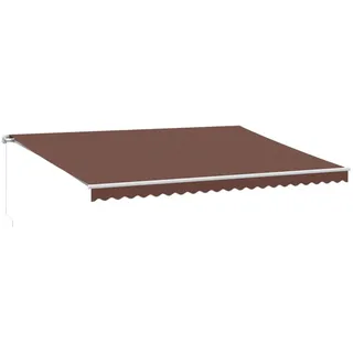 vidaXL Markise Manuell Braun 500x350 cm - Braun