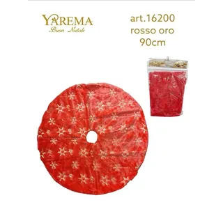 Weihnachtsbaum Teppich Rock Berichterstattung Teilbaum Weihnachten Rot Gold 90cm