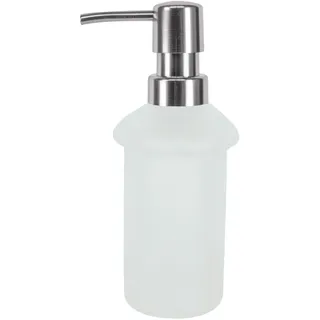 KLEINE WOLKE Seifenspender Allegra, Wandaccessoire, Farbe Milky, Material: Edelstahl, Glas