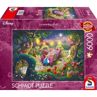 Schmidt Spiele Thomas Kinkade Disney Mad Hatter's Tea Party 6000 Teile