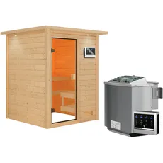 Bild Sauna Sandra 9 kW mit ext. Strg., LED-Dachkranz