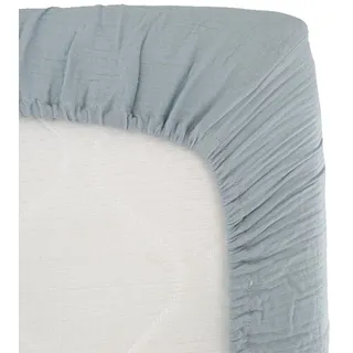 DOMIVA - Wickeltuchbezug, 60 x 120 cm, Vintage-Blau