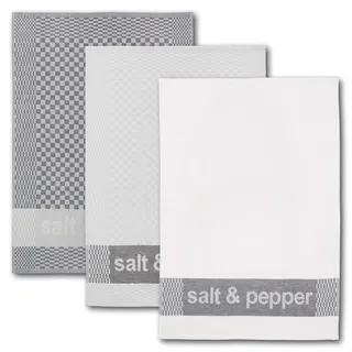 Dyckhoff "Salt & Pepper, Maße je Tuch ca. 50x70 cm", mit drei verschiedenen Motiven,
