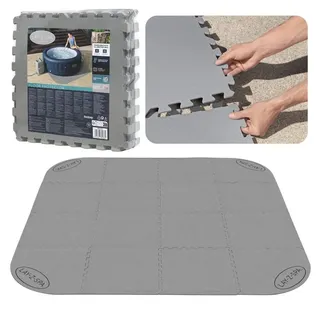 BESTWAY LAY-Z-SPA Xtras Bodenschutzfliesen-Set grau 196 x 196 cm