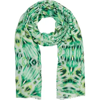 styleBREAKER Schal "Schal Batik Muster Metallic Streifen" 1 Stk., grün, hellgrün