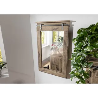 Massivmoebel24.de Spiegel Mango 60x8x100 whitewash lackiert RAILWAY #363 - Beige