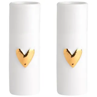 räder Minivasen Herz 2er Set, Gold