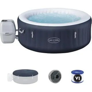Aufblasbarer Whirlpool BESTWAY Lay-Z-Spa Miami, 180 x 66 cm, 2-4 Personen, 120 Airjets, Mit Abdeckung & ChemConnect Diffusor