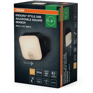 LED Akku Wandspot Außen OSRAM IP54 3000 k dimmbar H:7.8 cm Wandlampe flexibel