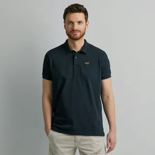Poloshirt PME LEGEND, Herren, Gr. M (48/50), weiß (sky captain), Web, Obermaterial: 95% Baumwolle, 5% Elasthan, normal hüftbedeckend, Rundhals, Shirts Poloshirt, mit Logostickerei