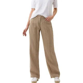 BRAX Damen Style Farina Pure Linen Hose Toffee 38W / 34L