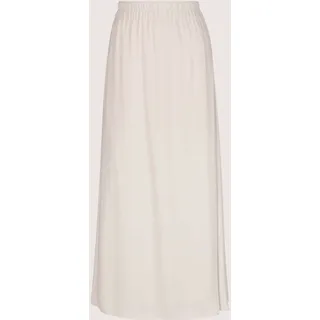 Midirock MADELEINE "Rock Elastischer Maxi-Rock aus Viskose", Damen, Gr. 38, weiß (perlweiß), Obermaterial: 100% Viskose CV., Modern, normal, Röcke Midirock