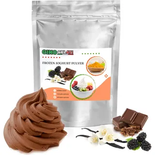 Vanille Brombeere Schoko Frozen Joghurt Pulver 1 kg - Gelb, Rot, Braun