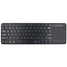 HDWR Tastatur für Computer, kabellose Computertastatur mit Touchpad, Gaming Tastatur Computer, Laptop, schwarz, USB, typerCLAW-BC130