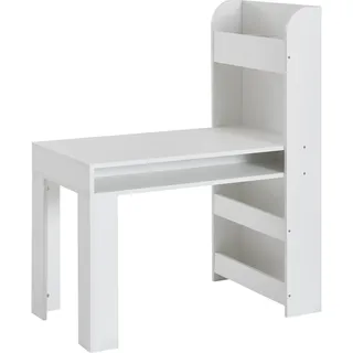 FineBuy Kinderschreibtisch FineBuy 90 x 50 x 110 cm Holz weiß
