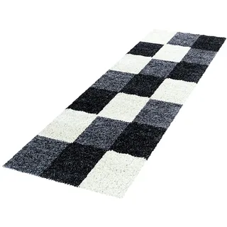 Ayyildiz Life Hochflorteppich 80 x 150 cm schwarz