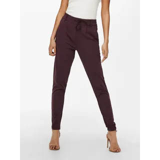 Only Jogger Pants ONLY "ONLPOPTRASH LIFE EASY COL PANT PNT NOOS", Damen, Gr. XS (34), Länge 30, port royale, Milano Rib, Obermaterial: 63% Viskose, 32% Nylon, 5% Elasthan, unifarben, regular fit lang, Hosen Jogger Pants, Viskosemischung, regular fit