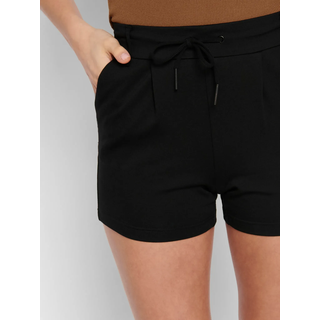 Shorts ONLY "ONLPOPTRASH LIFE EASY SHORTS", Damen, Gr. L (40), N-Gr, schwarz, Milano Rib, Obermaterial: 63% Viskose, 32% Nylon, 5% Elasthan, unifarben, kurz, Hosen Shorts, Viskosemischung, regular fit, Topseller