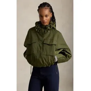 Polo Ralph Lauren für Damen. 211A97134003 Grüner, taillierter Windschutz (M), Lässig, Polyester