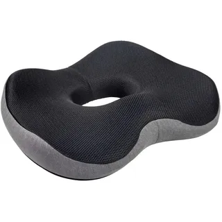 Mid.you Sitzkissen , Grau, Schwarz , Textil , Füllung: Schaumstoff , 45x9x36 cm , hochwertige Qualität, formstabil , Heimtextilien, Wohntextilien, Sitzkissen