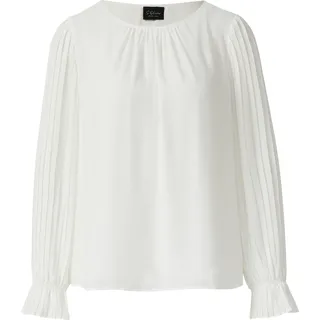 s.Oliver Festliche Bluse mit Plissee-Ärmeln Beige 46