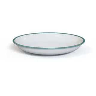 Relags Origin Outdoors Emaille Teller 20 cm weiß / oceangrün 