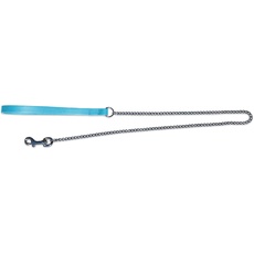 BBD Pet Products Feinleder-Kettenleine, 86,4 x 9,5 cm, Einheitsgröße, blau