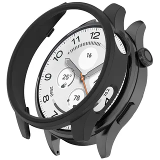 INF PC Halbhülle mit Hohl-Strass für Xiaomi Watch5, Schutzgehäuse 5.02cm Schwarz - Schwarz
