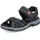Riemchensandalen Damen Schwarz 41