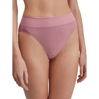 CALIDA High-Waist-Slip "Elastic", Damen, Gr. XS (36/38), lila (lilas), Single Jersey, Obermaterial: 94% Baumwolle, 6% Elasthan, körpernah, Unterhosen, breiter Softbund, elastisch, Single Jersey, atmungsaktiv, weich