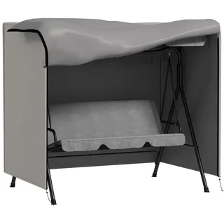 Outsunny Gartenmöbel-Schutzhülle 177 x 114 x 152 cm Grau