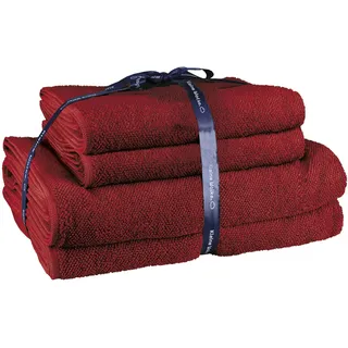 KLEINE WOLKE RELAX Handtuchset 4-tlg. rot