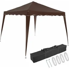 Faltpavillon Capri - Popup Dunkelbraun 3x3m