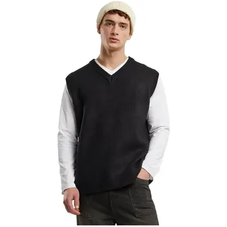 Urban Classics Knitted Strickweste - Black - 4XL