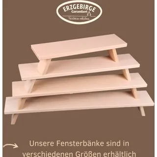 Schwibbogen-Fensterbank WEIGLA "Weihnachtsdeko, Made in Germany", beige (natur), B:80cm H:11cm T:7,5cm, Holzwerkstoff, Schwibbögen, Schwibbogen-Fensterbank, aus Buchenholz, Tiefe ca. 7,5 cm