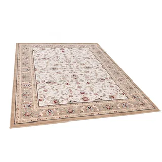 THEKO Wollteppich »Dolna - 808«, rund, 10 mm Höhe, Kurzflor, reine Wolle, Orient-Optik THEKO beige B: 200 cm   Ø 200 cm   1 St.