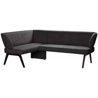 Home Affaire Eckbank »Aretha Küchenbank, Polsterbank, Esszimmerbank, Breite 215 cm« Moderne Bank in tollen Farben, Nosagfederung, anzahl Sitzplätze: 5, schwarz