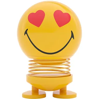 Hoptimist Smiley Love Wackelfigur & Glücksbringer, Deko Skandinavisch, Wohnzimmer & Schreibtisch Deko, Büro Gadgets, Tolle Kleine Geschenke, 4,5 x 5,6 x 6,6 cm, Small, Gelb