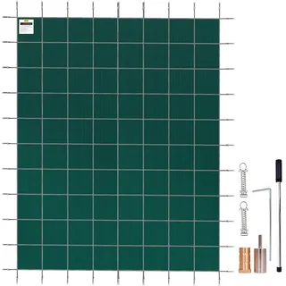 VEVOR Pool Abdeckplane rechteckig 5,47 x 11,47 m, Poolüberdachung aus Polypropylen, Winterabdeckplane Pool Grün, Staubdicht Sicherheit, Poolabdeckung Enges Netz, Sicherheitsabdeckung für Schwimmbäder