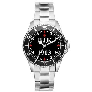 KIESENBERG BJK Besiktas Fußball Fan Uhr – Sportliche Armbanduhr im Fan-Design Stilvolle Herren- & Damen-Uhr mit Fußball-Motiv Geschenk für echte Besiktasfans - 2733